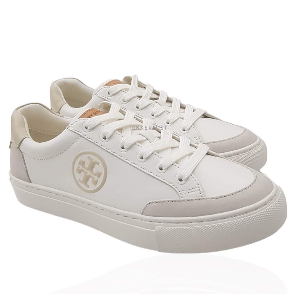 Tory Burch Women’s Andrea Colorblock Leather Court Sneakers Size 7M US
